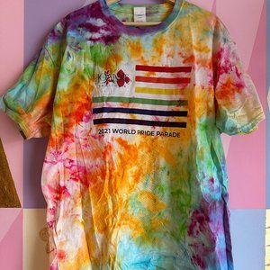 Tie Dyed Graphic Tee - Lady Gaga Joanne Trattoria Pride 2021